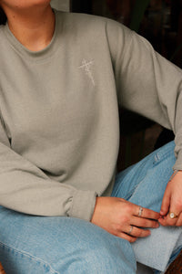 Ruth Embroidered Cross Sweatshirt