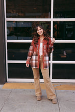 Load image into Gallery viewer, Cuddled Up Plaid Shacket
