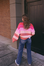 Load image into Gallery viewer, Pink Tidings Striped Sweater
