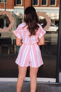 Sunnier With You Plaid Romper