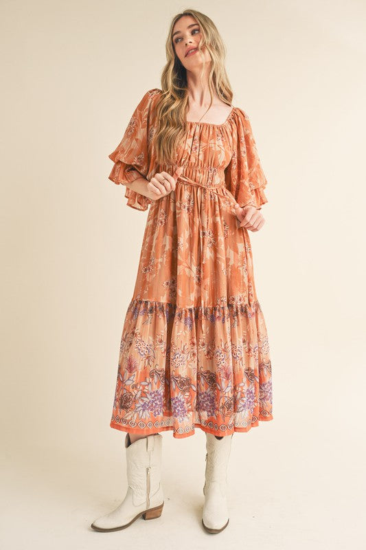 Brandi Floral Midi Dress
