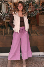Load image into Gallery viewer, Collide Wide Leg Pants- Wildberry
