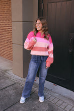 Load image into Gallery viewer, Pink Tidings Striped Sweater
