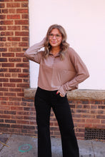Load image into Gallery viewer, All-In-One Henley Pullover - Mocha
